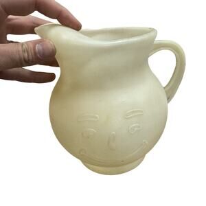 Vintage Kool-Aid Man White Plastic 2-Quart Pitcher Used - HLBN